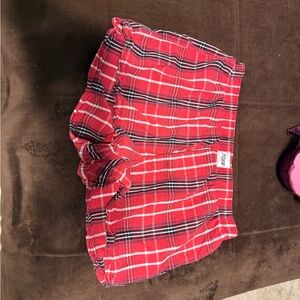 PINK Victoria's Secret Red Plaid Sleepwear